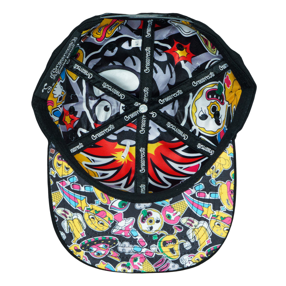 Gorra Snapback Negra Pineapple Bomb de Greg Lutzka