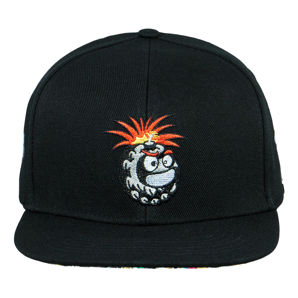 Gorra Snapback Negra Pineapple Bomb de Greg Lutzka