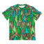 T-shirt vert Bigfoot dans les bois