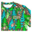 T-shirt vert Bigfoot dans les bois