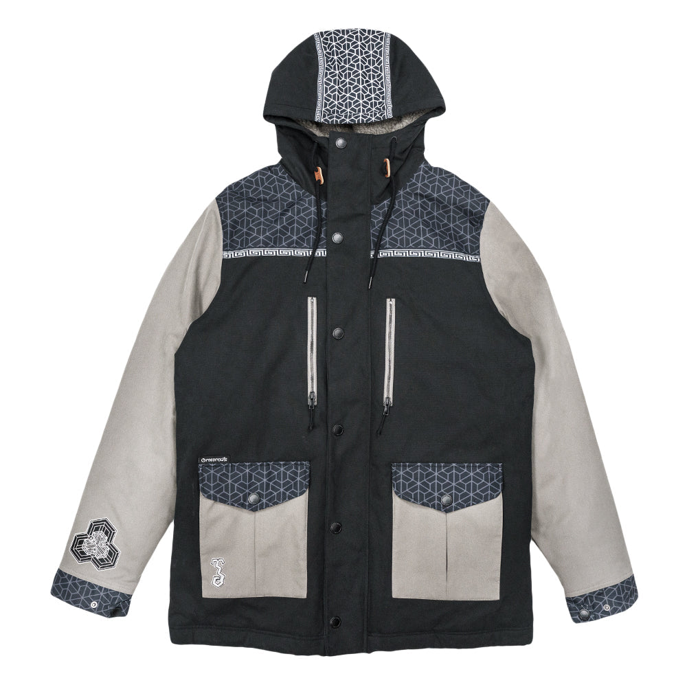 Veste parka en sherpa noir Isomatrix