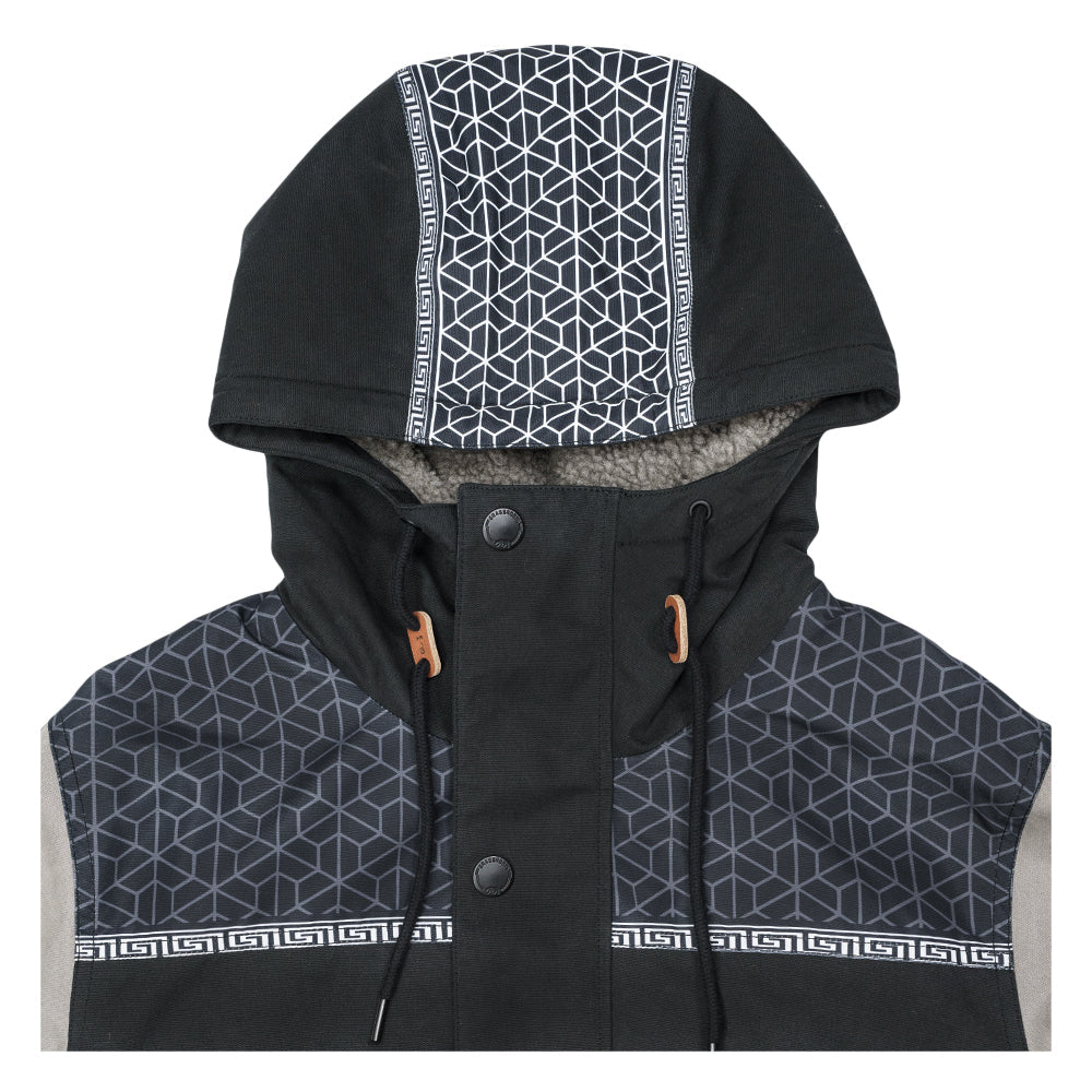 Veste parka en sherpa noir Isomatrix