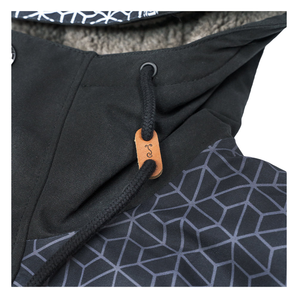 Veste parka en sherpa noir Isomatrix