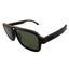 TMBR Jerry Garcia Vintage Black Sunglasses with Green Lenses
