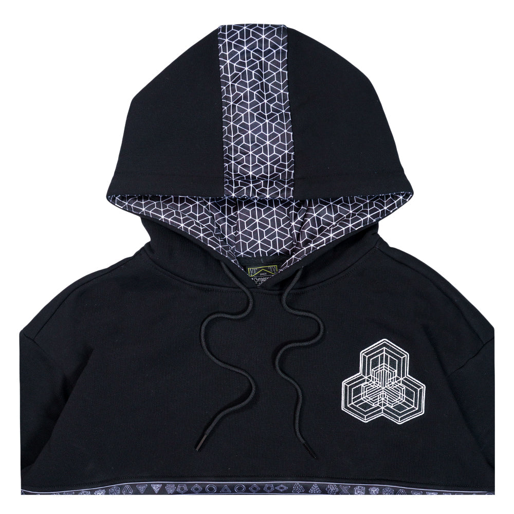 Isomatrix Black Gray Tall Pullover Hoodie - Korvel