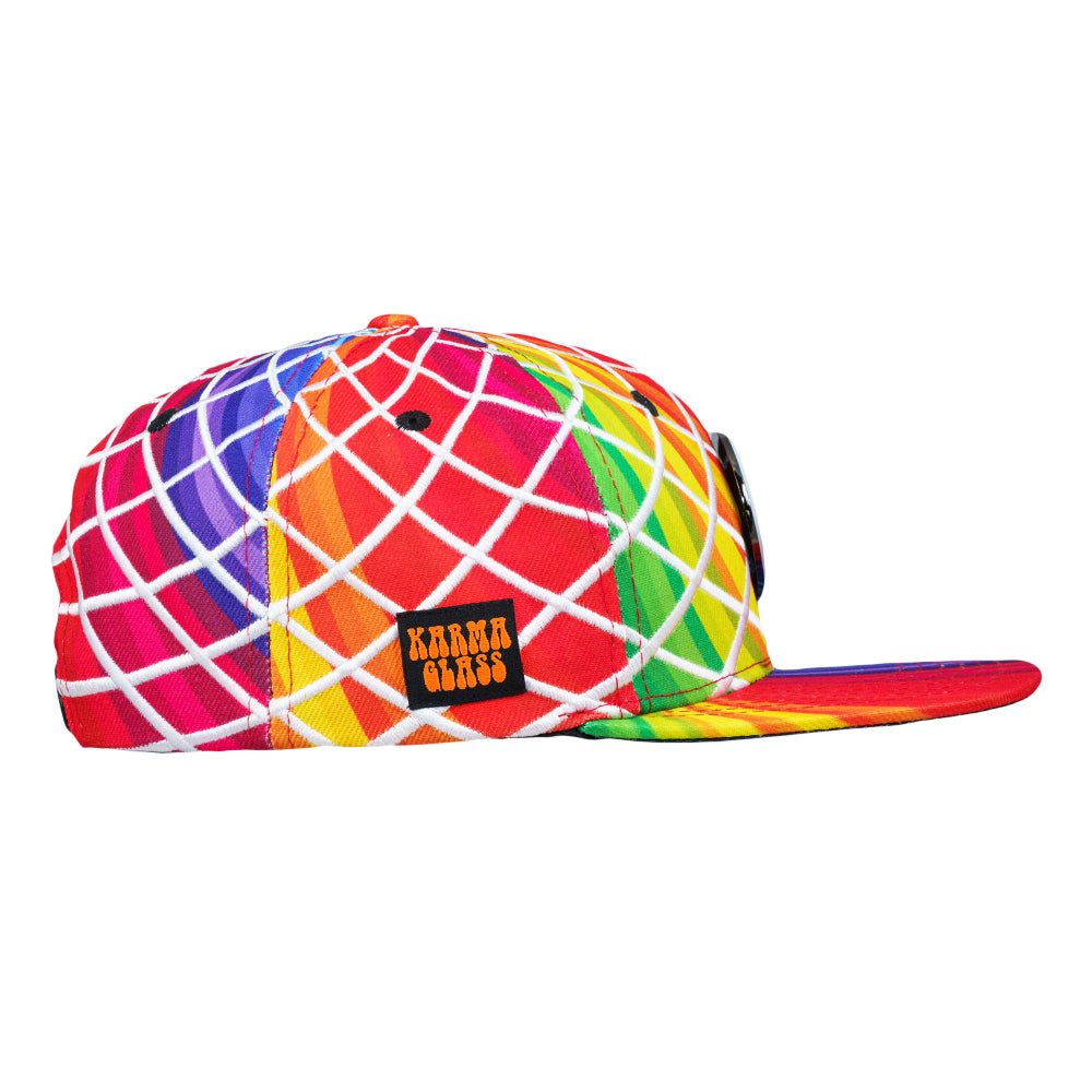 Karma Glass Rainbow Snapback Hat - Korvel