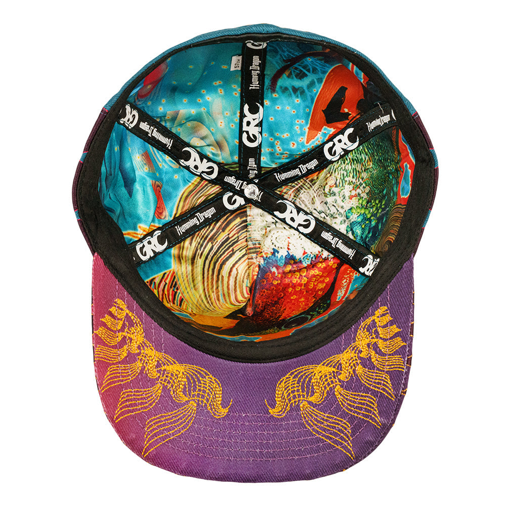 Gorra Ajustada Verde Humming Dragon de Android Jones
