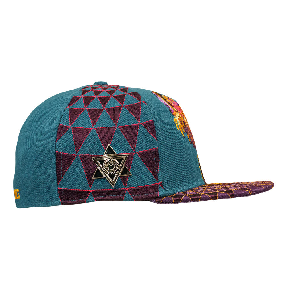 Gorra Ajustada Verde Humming Dragon de Android Jones