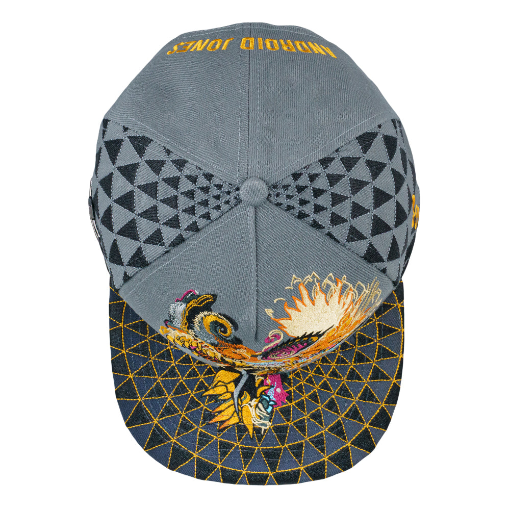 Android Jones Humming Dragon Grey Snapback Hat - Korvel