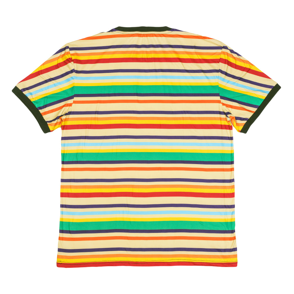 Dia De Los Muertos Sugar Skull Striped T Shirt - Korvel