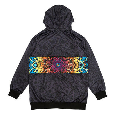 G Sprout Mandala Black Tall Pullover Hoodie - Korvel