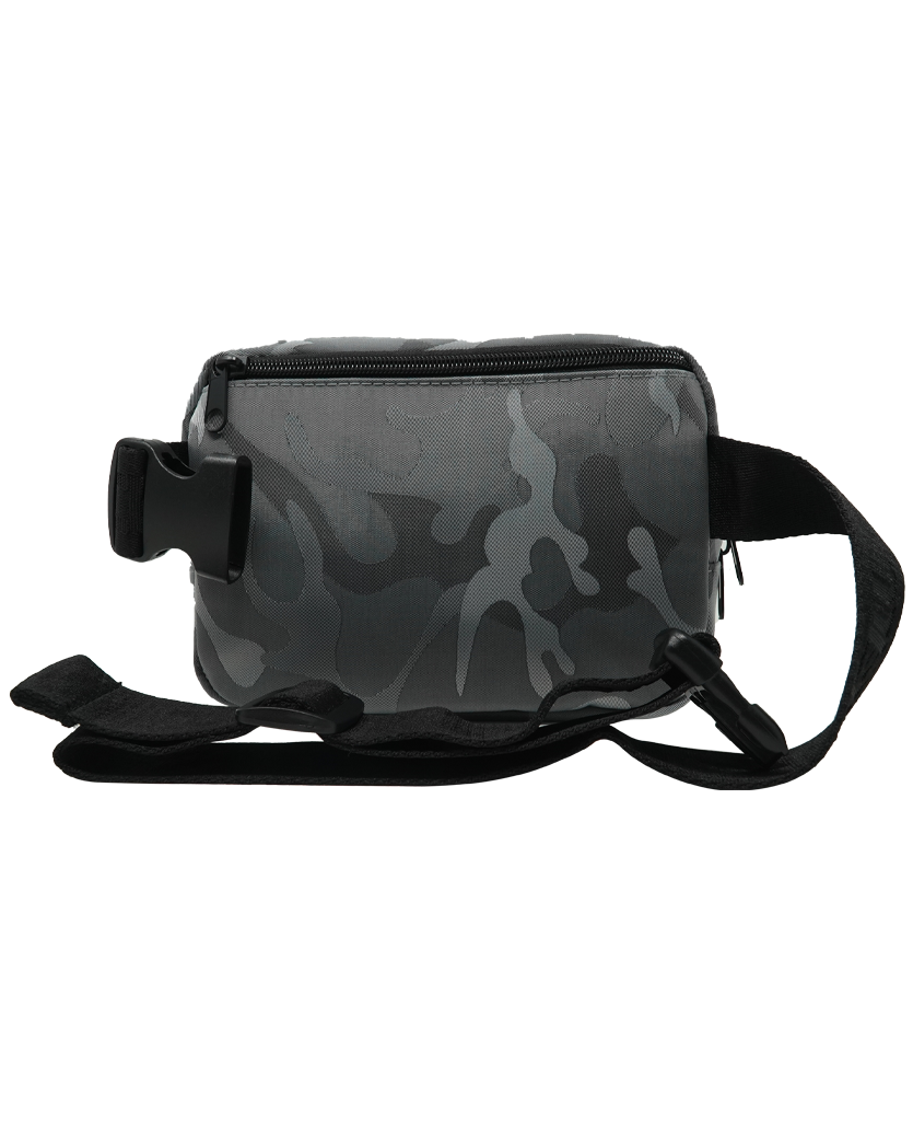 Compact Gray Camo Fanny Pack for On-the-Go Adventures - Korvel