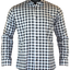 Titan Grey Plaid Long Sleeve Shirt - Athletic Fit - Korvel