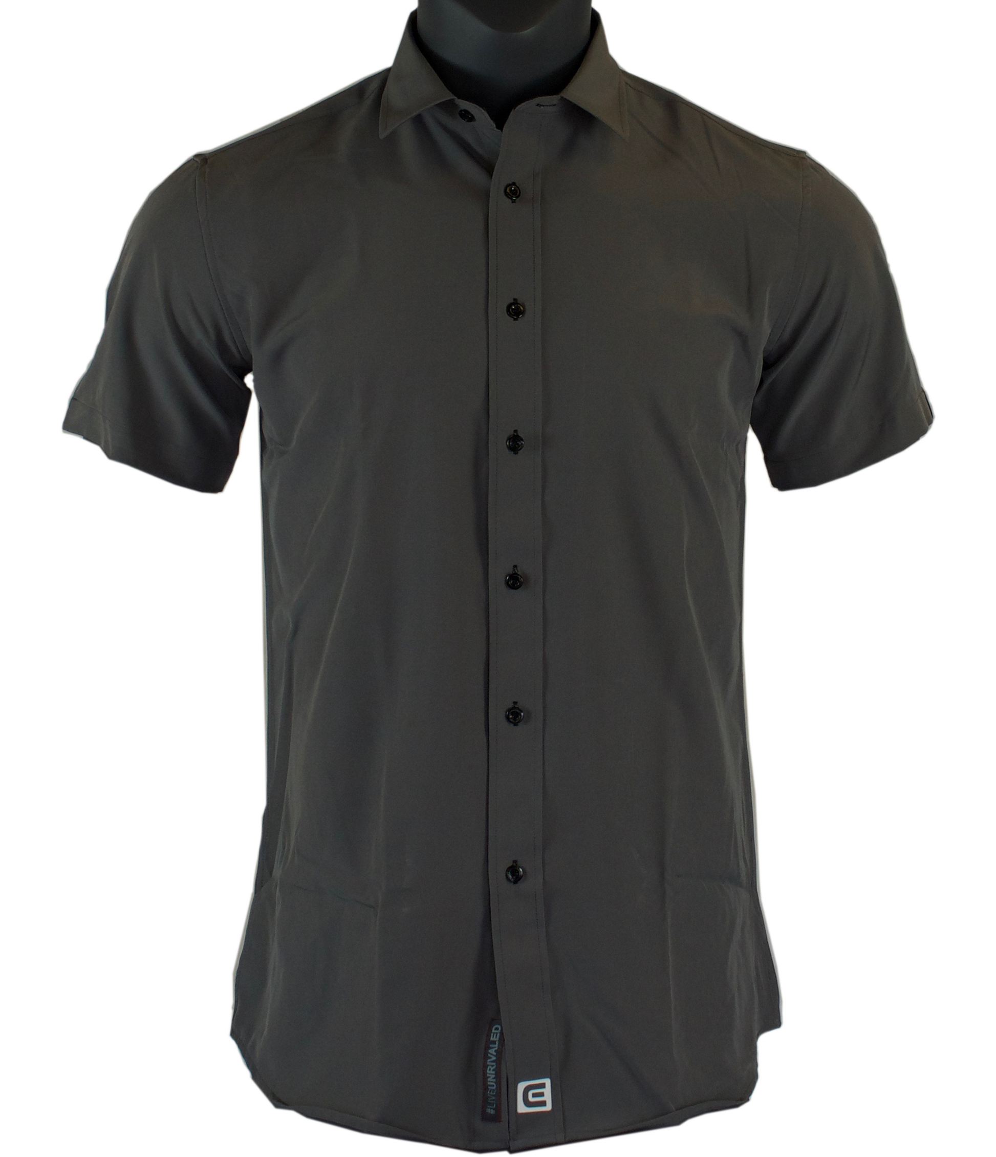 Titan - Sleek Gray Short Sleeve Shirt - Korvel