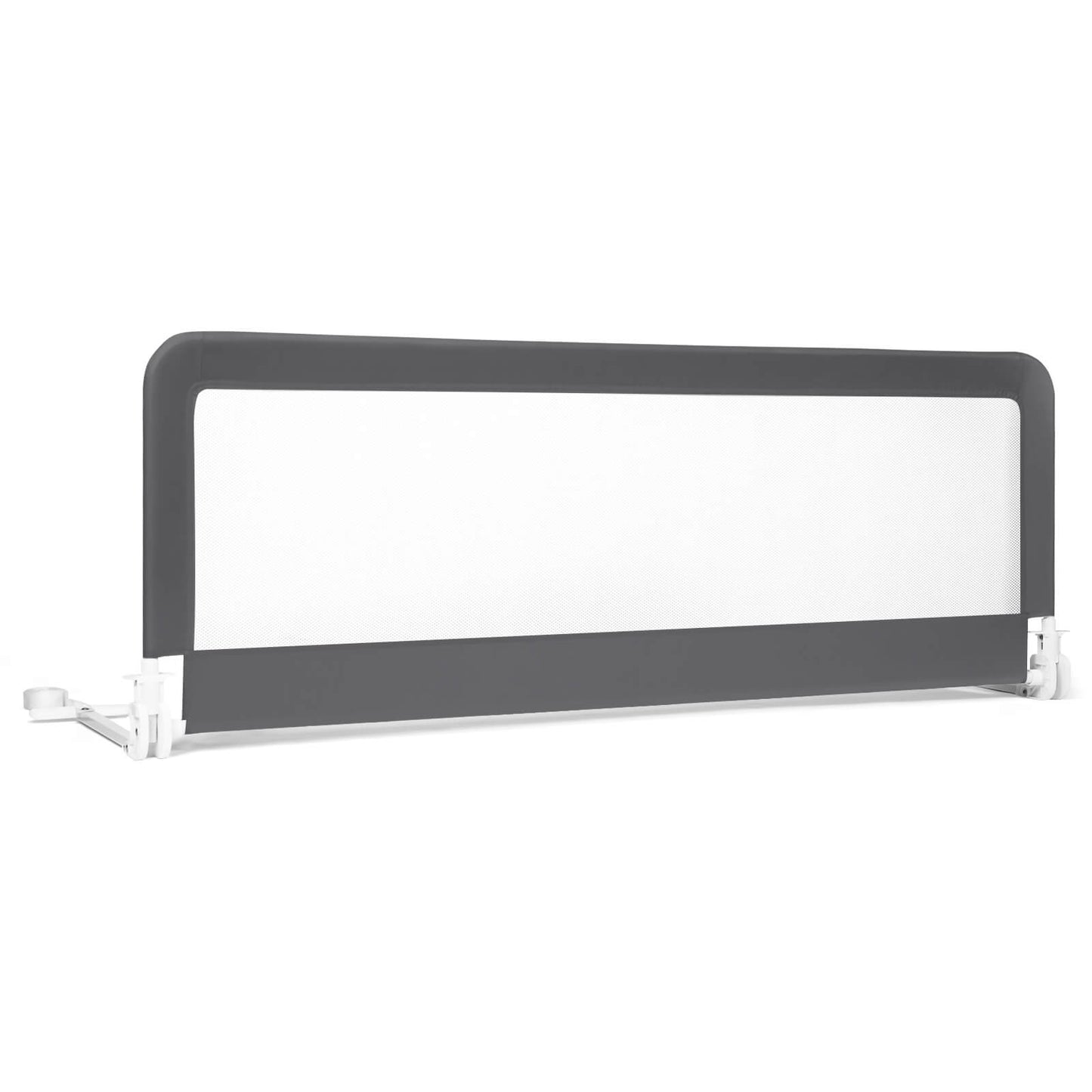 59 Inch Folding Baby Bed Rail Guard - Gray