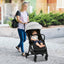 Poussette portable légère pliable à une main - Gris