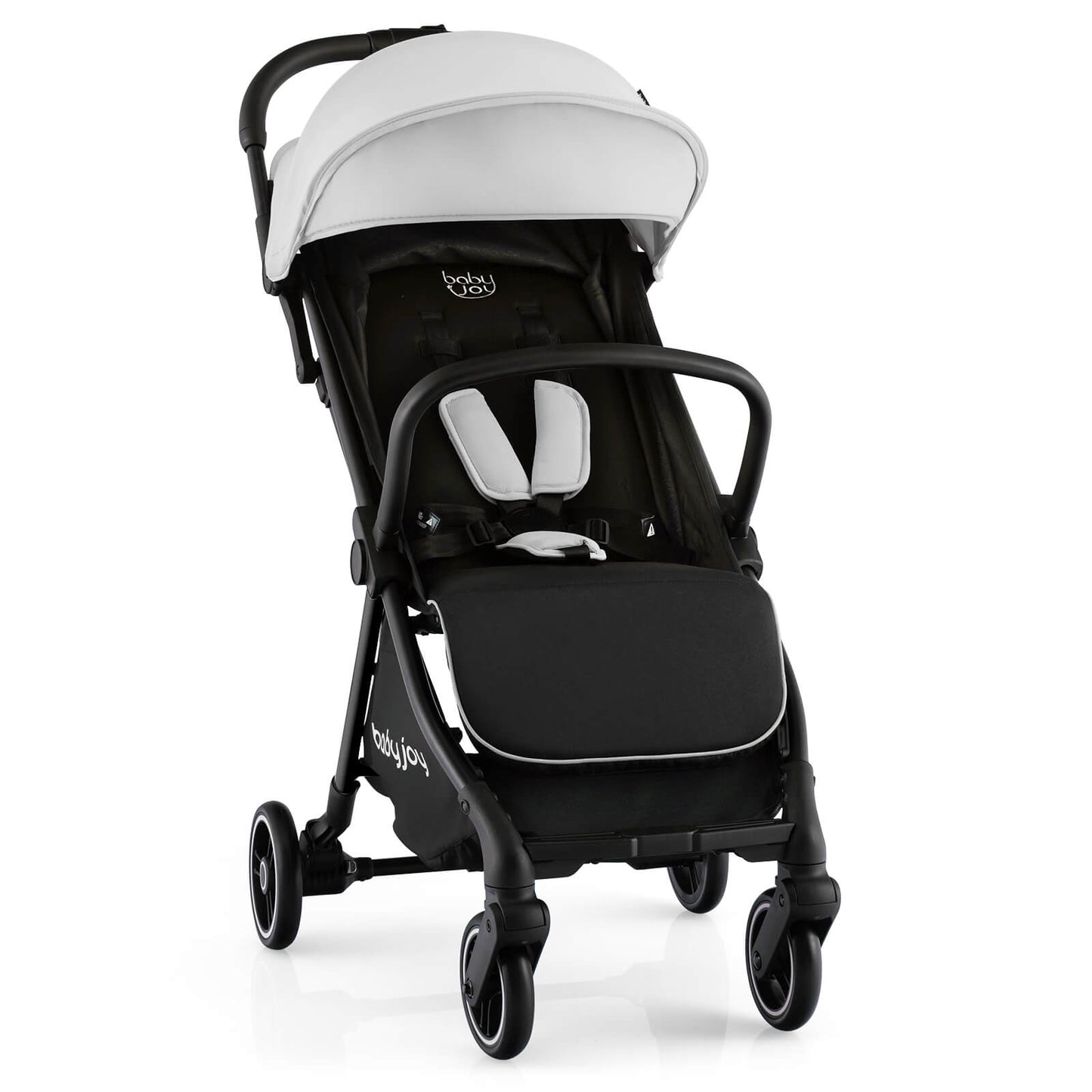 Poussette portable légère pliable à une main - Gris