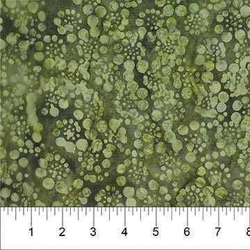 Tela de Algodón Verde con Burbujas 44"/45" por Yarda