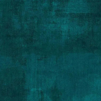 Tela de Algodón Ancha de Pincel Seco Verde Teal Oscuro por Yarda