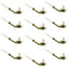 Mouches sèches Green Para Drake à corps allongé - Taille 10 (12 mouches)