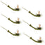 Mosca Secas Green Para Drake Cuerpo Extendida - Tamaño 10 (Paquete de 6)