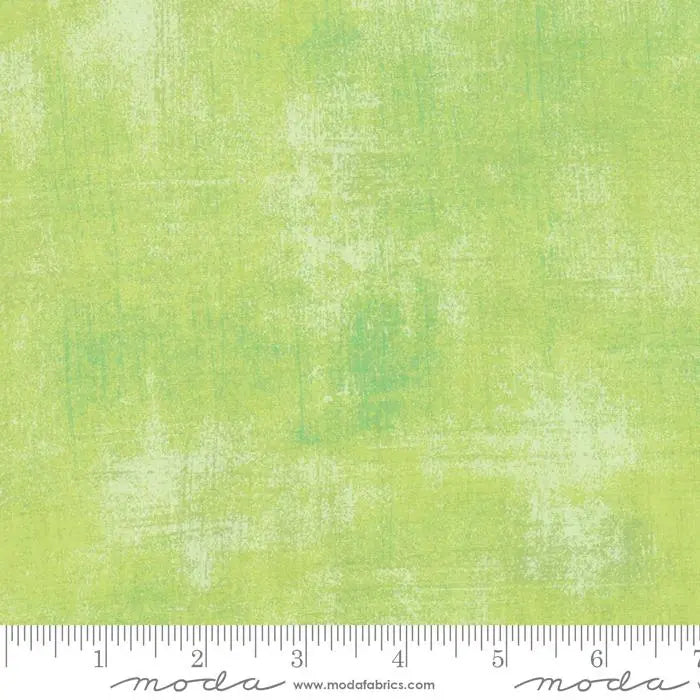 Green Grunge Basics Key Lime Fabric - 44"/45" Per Yard