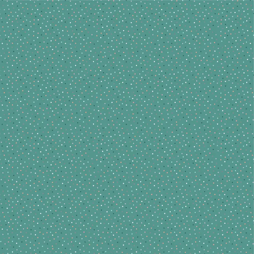 Green Teal Lakehouse Cotton Fabric - 44"/45" Per Yard