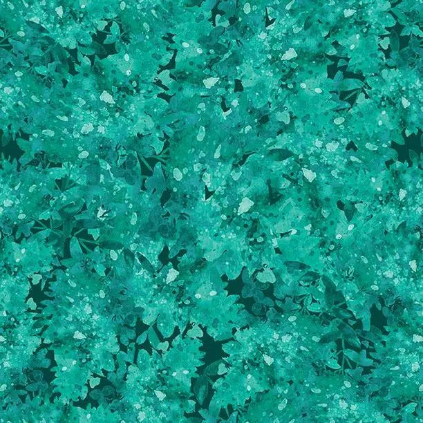 Green Teal Mirage Cotton Wideback Fabric - Premium Quality