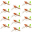 Premium Green Hopper Foam Body Grasshopper Flies - 12 Pack, Size 10 - Korvel