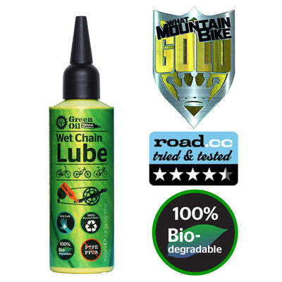 Green Oil - Wet Chain Lube - Wet & Dry Conditions - Korvel