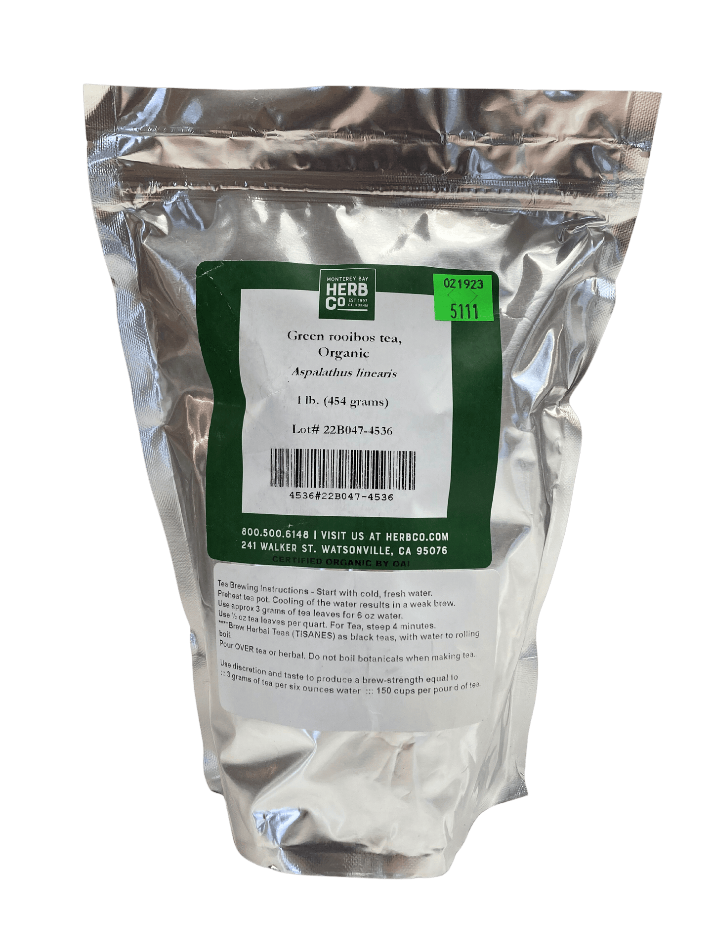 Organic Green Rooibos Herbal Tea - Caffeine-Free Delight - Korvel