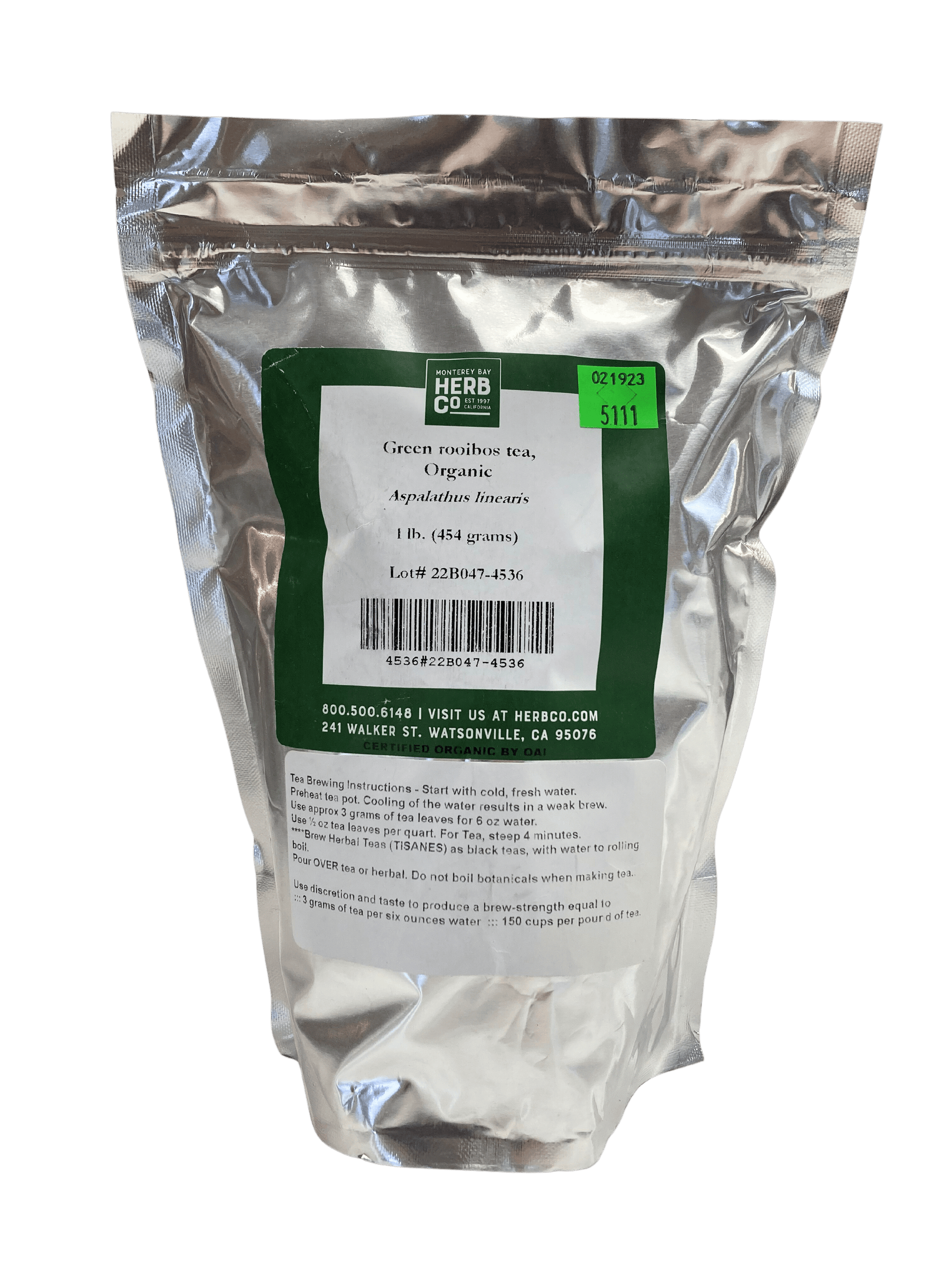 Organic Green Rooibos Herbal Tea - Caffeine-Free Delight - Korvel