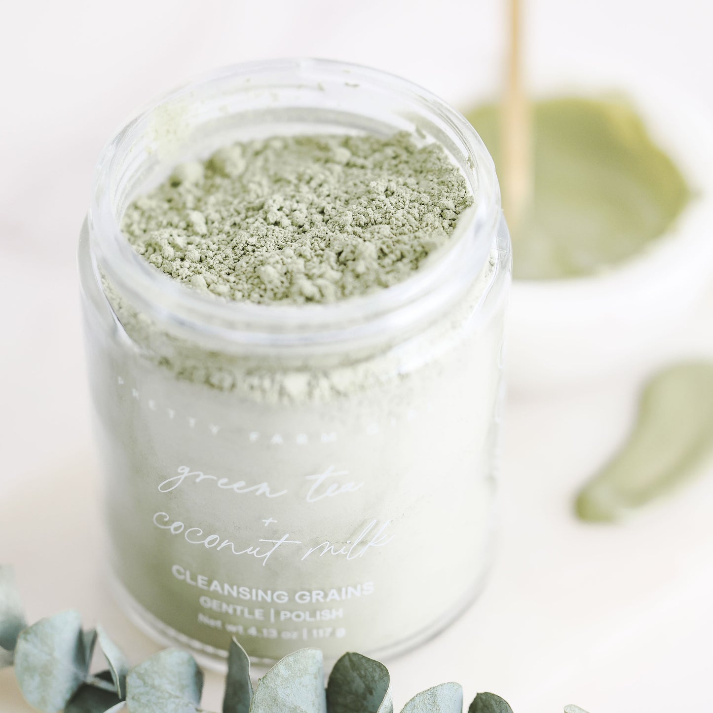 Green Tea + Coconut Milk Facial Cleansing Grains - Korvel