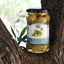 KORVEL Greek Green Halkidiki Olives stuffed with Garlic, Super Colossal, 10.65 oz - Korvel