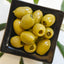 KORVEL Greek Green Halkidiki Olives stuffed with Jalapeno, Super Colossal, 10.65 oz