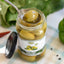 KORVEL Greek Green Halkidiki Olives stuffed with Jalapeno, Super Colossal, 10.65 oz