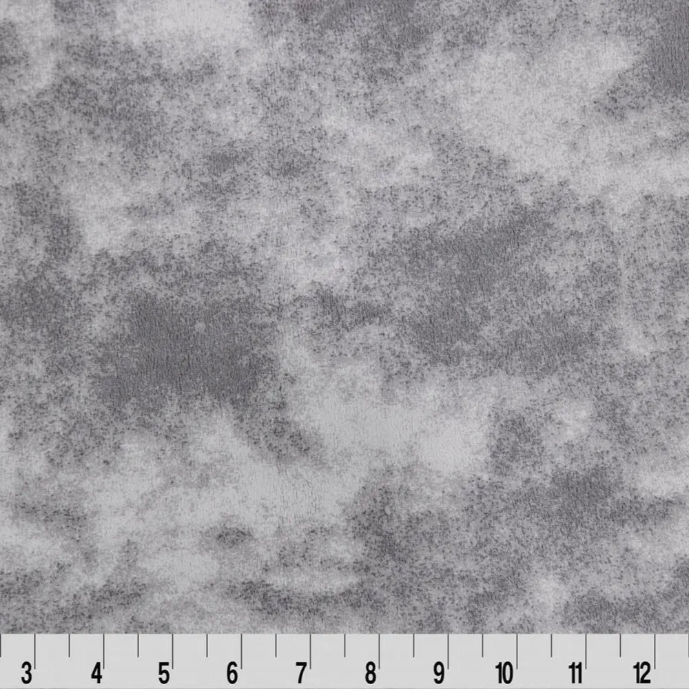 Grey Extra Wide Mist Cuddle Sterling Fabric per Yard