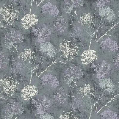Grey Granite Dandelion Stamp Cotton Wideback Fabric