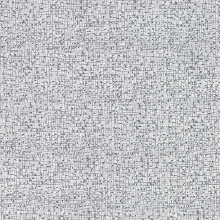 Tela de algodón anudada gris heather de ancho amplio por yarda