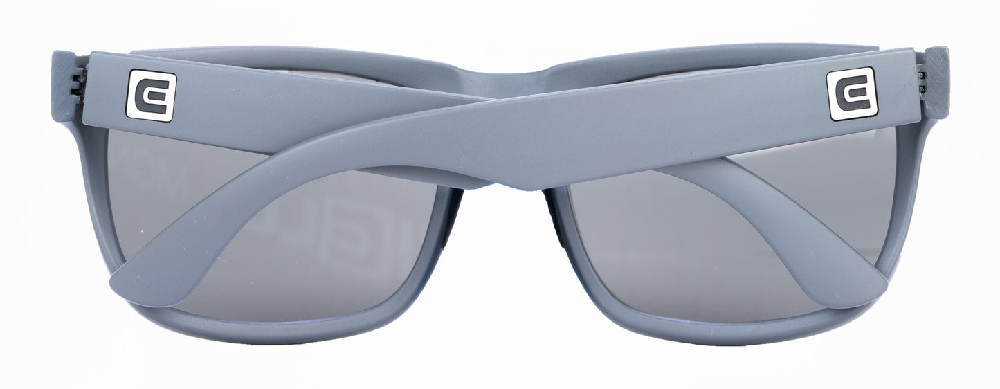 Monaco Sunglasses in Matte Grey/Black
