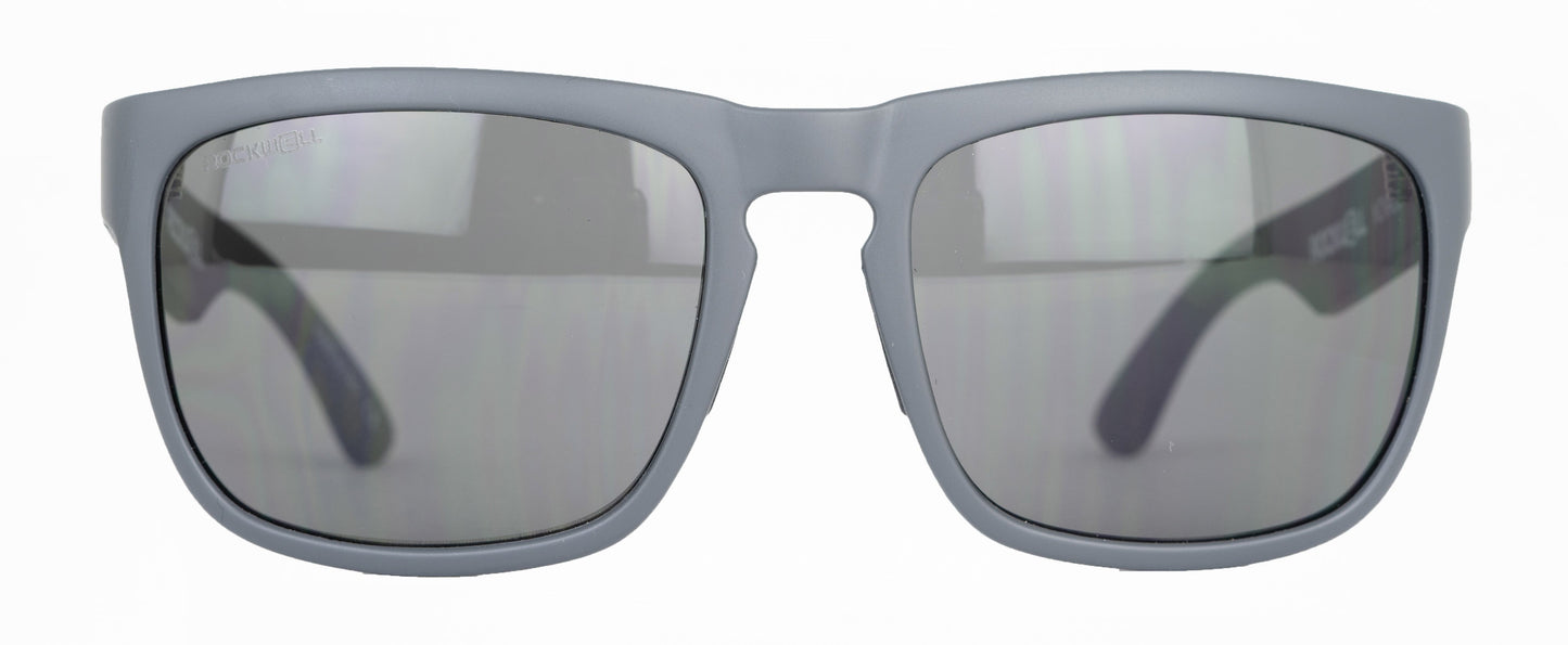 Monaco Sunglasses in Matte Grey/Black