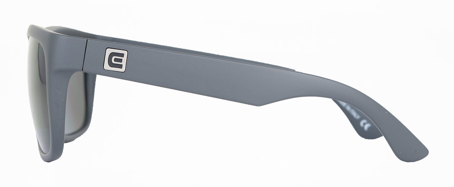 Monaco Sunglasses in Matte Grey/Black