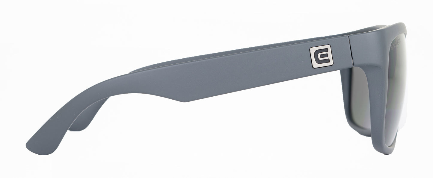 Monaco Sunglasses in Matte Grey/Black