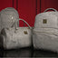 Elegant Grey Tumbled Leather 3-Piece Bag Collection - Korvel