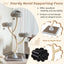 70 Inch Tall Cat Tree with 4 Layers and 3 Perches - Gray