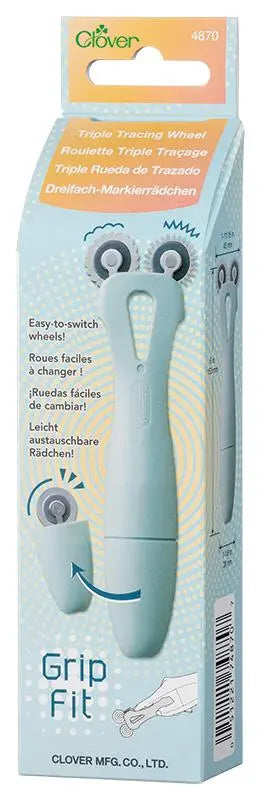 Clover Grip Fit Triple Tracing Wheel - Precision Crafting Tool