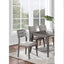 Elegant Set of 2 Dark Brown Dining Chairs with Upholstered Seats