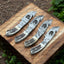 Premium Custom Damascus Guthook Hunter Knife – Stag Horn Handle - Korvel
