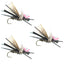 3 Pack Gypsy King Hopper Foam Body Grasshopper Fly - Size 10 Hooks for Ultimate Fishing - Korvel
