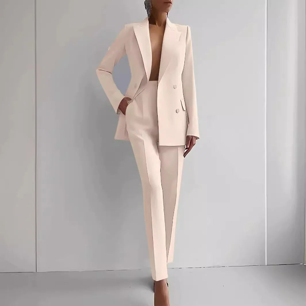 Ensemble de costume d'affaires décontracté pour femmes élégant